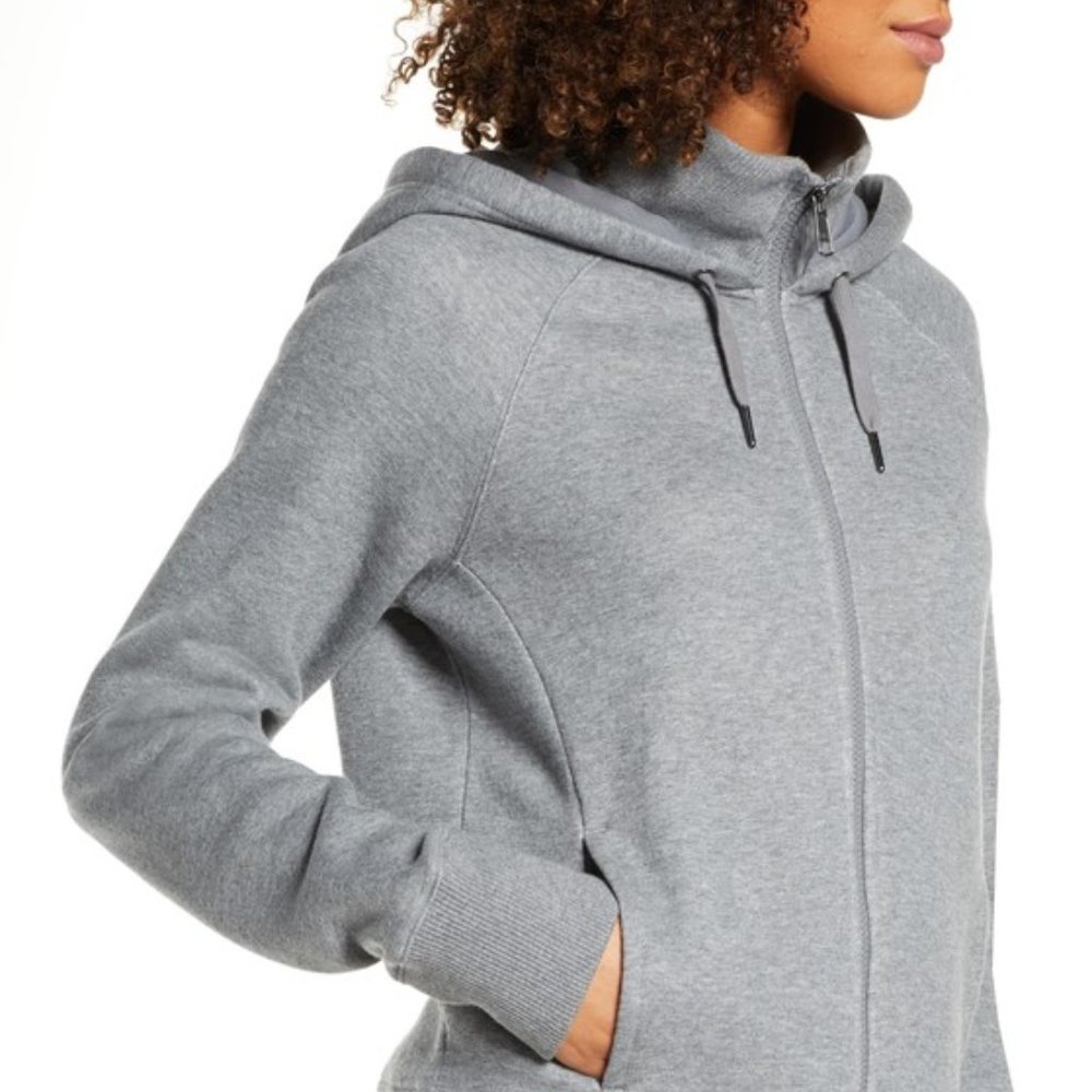 Zella Full Zip Funnel Neck Hoodie